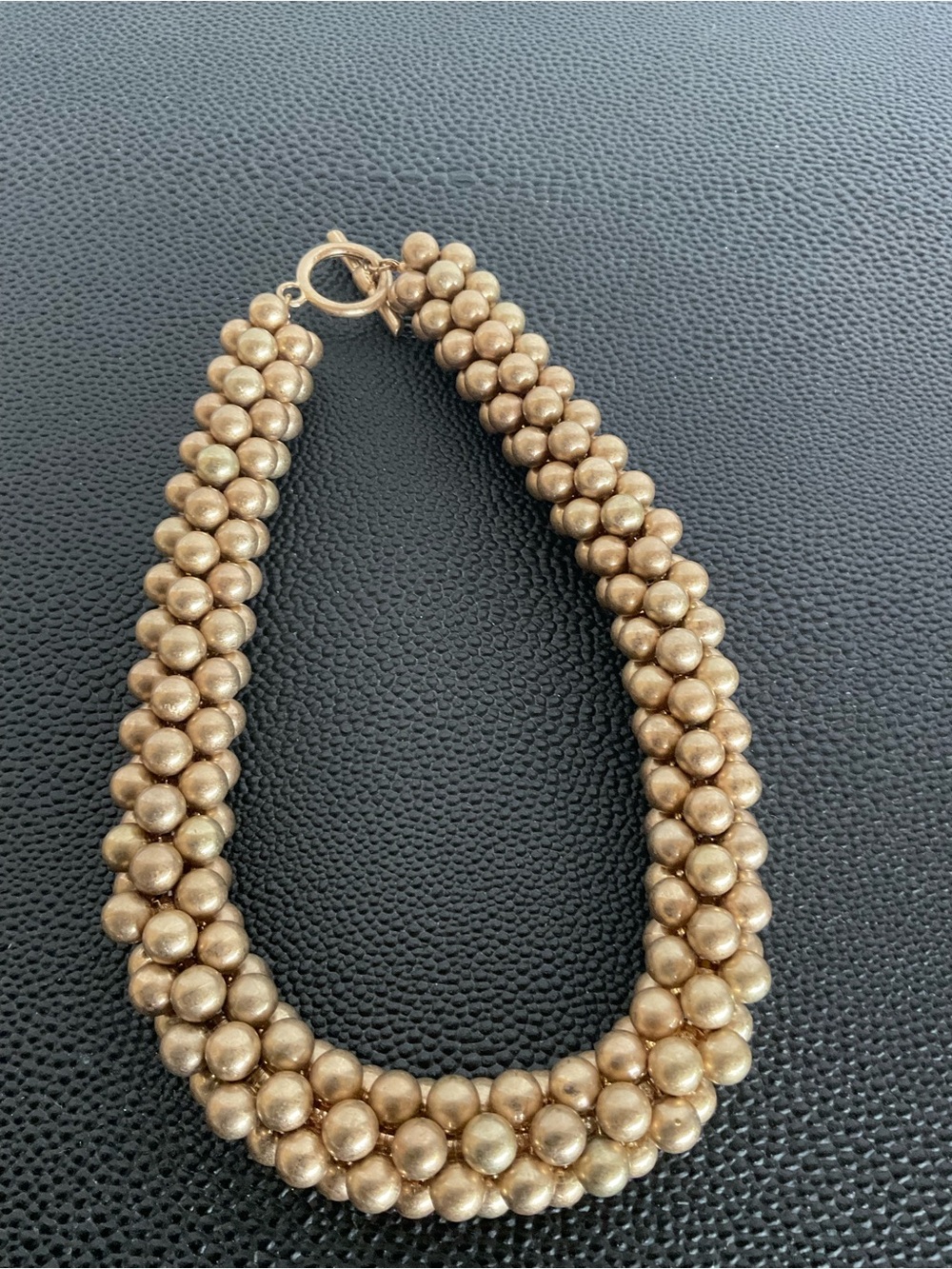 H&M Gold Cluster Bead Necklace
